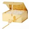 GoooodGift Large Gift Box Gold 1 Pack 13.5x11x5.3 inch Luxury Gift Box for Presents with Magnetic Closure Lid Collapsible,Birthday,Christmas,Wedding,Contains Shredded Paper Filler view 1