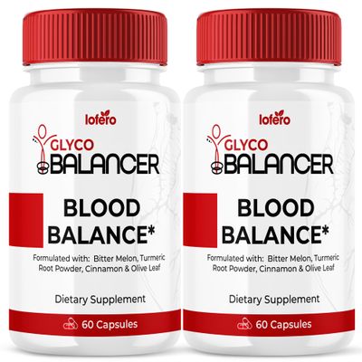 (2 Pack) Glyco Balancer Capsules GlycoBalancer Premium Blood Level Optimizer Advanced Formula Support Monitor Stable Levels & Energy Healthy Supplement Vitamin Natural Balance Circulation (120ct)