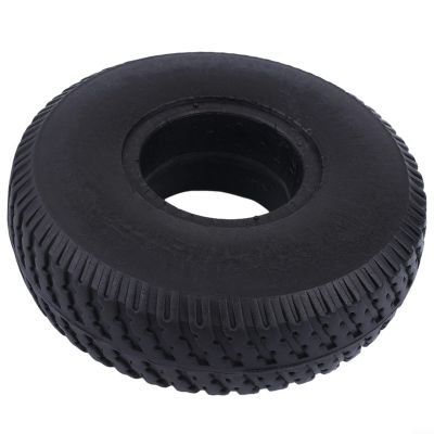 10 Inch Solid Rubber Tire 4.10/3.50-4 260x85 3.00-4 Wear-Resistant Replacement Wheel for Trolley and Electric Mobility Scooters Black