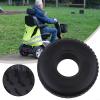 10 Inch Solid Rubber Tire 4.10/3.50-4 260x85 3.00-4 Wear-Resistant Replacement Wheel for Trolley and Electric Mobility Scooters Black view 3