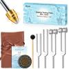 Tuning Forks for Healing, 128Hz 136Hz 256Hz 384Hz Tuning Fork Set for Meditation, Yoga and Chakra Energy Therapy, Perfect Healing Gift for Mom or Girlfriend on Mother's Day, Birthday view 1