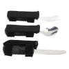 Adaptive Cutlery Set, Weighted Utensils Set for The Elderly, 3PCS Adaptive Tableware Set with Textured Composite Handle and Non Slip Design, Includes Spoon Fork Cutter for Enhanced view 3