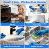 Palksky Oven Rack Cleaning Bags, 19.6 x 27.5 Inch Heavy Duty No-Scrub with Side Zipper Opening, Reusable Leak-Resistant PE for Deep Soaking Grill Grates & BBQ Racks, No Cleaner Included, 3 Pack view 4