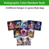 100pcs 3.5 Holographic Exotic Candy Bags With Designs, Resealable 3.5 grams Baggies, 4x5 Inches Cookies Storage Packaging Bag (R-01) view 2