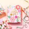 RUSPEPA Foil Birthday Wrapping Paper Roll, Mini Roll, Pink Floral & Gold Foil For the Birthday Girl Design Gift Wrap for Girls, Kids, Teens, Baby Shower, Party Favor, 17 Inches x 16.4 Feet view 3