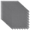 wkao 12 Non-Slip Interlocking Drainage Tiles, Waterproof Outdoor Floor Mats for Pool, Bathroom, and Patio, Easy to Install view 1