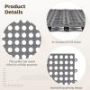 wkao 12 Non-Slip Interlocking Drainage Tiles, Waterproof Outdoor Floor Mats for Pool, Bathroom, and Patio, Easy to Install view 2