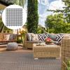 wkao 12 Non-Slip Interlocking Drainage Tiles, Waterproof Outdoor Floor Mats for Pool, Bathroom, and Patio, Easy to Install view 3