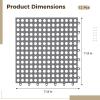 wkao 12 Non-Slip Interlocking Drainage Tiles, Waterproof Outdoor Floor Mats for Pool, Bathroom, and Patio, Easy to Install view 4