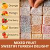 Sweetifi Mixed Fruit Turkish Delight, Premium Chewy Gourmet Vegan Candy Made with Real Fruit, Gluten Free, No Additives, Assorted Gourmet Lokum (600gr/1.3lb) view 2