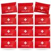 12 Pack Empty First Aid Kit Bag, Small First Aid Pouch Bulk, Water Resistant Travel Medical Organizer, Mini Emergency Supply Storage for Home, Car, Office, Camping, Outdoors (Red, 11x16cm, Bag Only) view 1