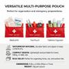 12 Pack Empty First Aid Kit Bag, Small First Aid Pouch Bulk, Water Resistant Travel Medical Organizer, Mini Emergency Supply Storage for Home, Car, Office, Camping, Outdoors (Red, 11x16cm, Bag Only) view 2