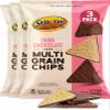 Shibolim Multigrain Dark Chocolate Coated Rice Chips, 3.5oz (3 Pack) | Low Calorie Snack | Chocolate Rice Cakes | Dairy Free view 1