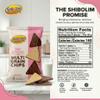 Shibolim Multigrain Dark Chocolate Coated Rice Chips, 3.5oz (3 Pack) | Low Calorie Snack | Chocolate Rice Cakes | Dairy Free view 2
