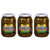 Best Maid 32 Ounce Glass Jar Pickles - Delicious and Crisp with Every Bite (3 Pack, Hot Dill Pickles) view 1