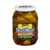 Best Maid 32 Ounce Glass Jar Pickles - Delicious and Crisp with Every Bite (3 Pack, Polish BM) view 3
