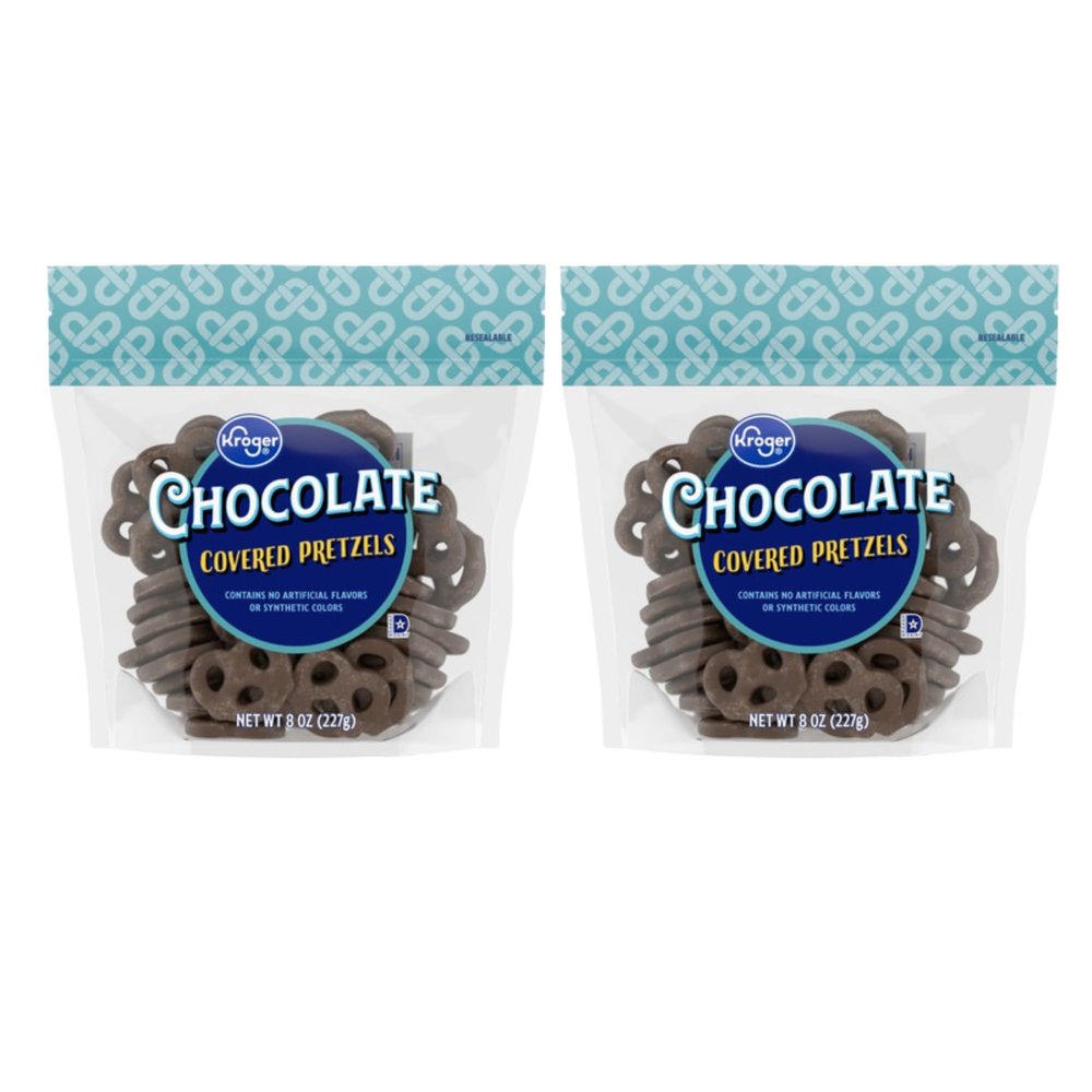 Chocolate Covered Pretzels 8 oz pack of 2