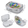 Shaped BalloonMetal Pill Box 3-Compartment Portable Medication Boxs Compact Pill Case for Travel Vitamins Pill Organizer Daily Medication Storage Box view 2