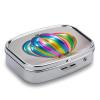 Shaped BalloonMetal Pill Box 3-Compartment Portable Medication Boxs Compact Pill Case for Travel Vitamins Pill Organizer Daily Medication Storage Box view 3