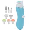 Baby Nail File Electric Nail Trimmer Toddler Fingernail Clippers Safe Quick Trim Polish for Babies Adults ABS Material 13cm Size 6 Polishing Heads (Light Blue) view 2