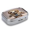 Funny SlothMetal Pill Box 3-Compartment Portable Medication Boxs Compact Pill Case for Travel Vitamins Pill Organizer Daily Medication Storage Box view 3