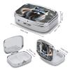 RaccoonMetal Pill Box 3-Compartment Portable Medication Boxs Compact Pill Case for Travel Vitamins Pill Organizer Daily Medication Storage Box view 2