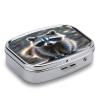 RaccoonMetal Pill Box 3-Compartment Portable Medication Boxs Compact Pill Case for Travel Vitamins Pill Organizer Daily Medication Storage Box view 3