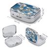 Loon BirdsMetal Pill Box 3-Compartment Portable Medication Boxs Compact Pill Case for Travel Vitamins Pill Organizer Daily Medication Storage Box view 2