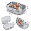 Big Bear Hugs Little Bear.Metal Pill Box 3-Compartment Portable Medication Boxs Compact Pill Case for Travel Vitamins Pill Organizer Daily Medication Storage Box view 2