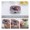 Thanksgiving TurkeyMetal Pill Box 3-Compartment Portable Medication Boxs Compact Pill Case for Travel Vitamins Pill Organizer Daily Medication Storage Box view 4