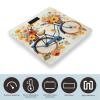 Flower Bicycle Bathroom Scale Ultra-Bright Liquid Crystal Screen Weight Scale Accurate Bathroom Body Scales for Body Weight Bathroom Pet Home Bedroom Gift-Giving view 3