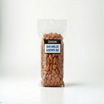Almonds 2LB by ZANOON Raw, Large California Almonds, High Protein & Vitamin E, Gluten-Free, Kosher, Vegan, Unsalted, Unroasted, Oil-Free, Nutritious Whole Nuts for Healthy Snacking (2Lb)