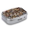 Petoskey StoneMetal Pill Box 3-Compartment Portable Medication Boxs Compact Pill Case for Travel Vitamins Pill Organizer Daily Medication Storage Box view 3