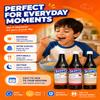 SCOTT'S EMULSION Cod Liver Oil Liquid Fruits Flavor Family Size Supports Growth, Immunity & Bone Health Rich in Omega 3 & Vitamins A+D Easy-to-Take Fish Oil for Kids & Adults 15.3 Fl Oz view 3