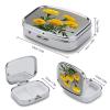 MarigoldMetal Pill Box 3-Compartment Portable Medication Boxs Compact Pill Case for Travel Vitamins Pill Organizer Daily Medication Storage Box view 2