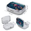 Hot Air BalloonsMetal Pill Box 3-Compartment Portable Medication Boxs Compact Pill Case for Travel Vitamins Pill Organizer Daily Medication Storage Box view 2