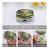 Cute FrogMetal Pill Box 3-Compartment Portable Medication Boxs Compact Pill Case for Travel Vitamins Pill Organizer Daily Medication Storage Box view 4