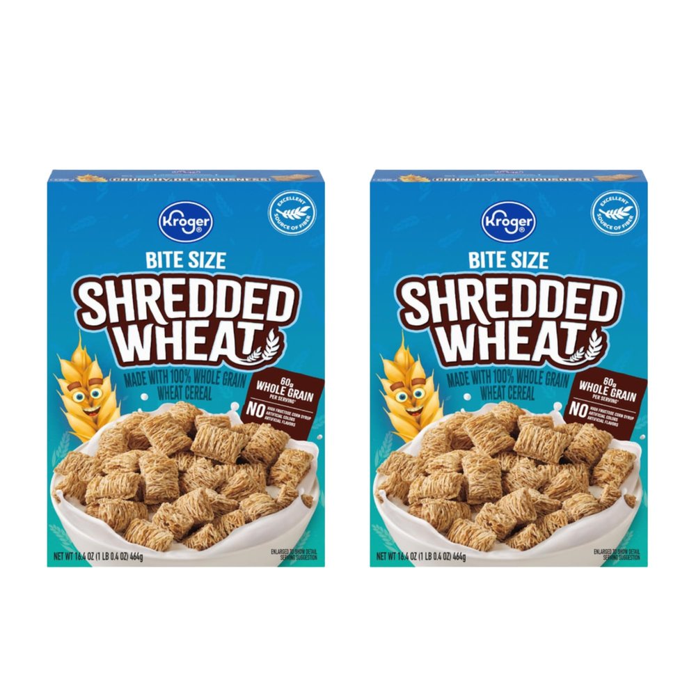 Bite Size Shredded Wheat Cereal 16.4 oz pack of 2