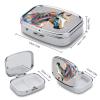 Horse PatternMetal Pill Box 3-Compartment Portable Medication Boxs Compact Pill Case for Travel Vitamins Pill Organizer Daily Medication Storage Box view 2