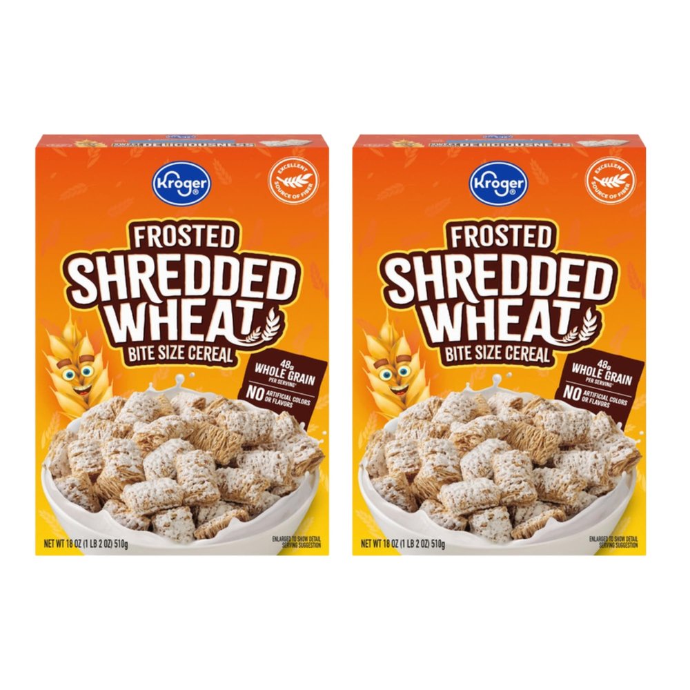 Bite Size Frosted Shredded Wheat Cereal 18 oz Pack Of 2