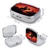 Cowboy WestMetal Pill Box 3-Compartment Portable Medication Boxs Compact Pill Case for Travel Vitamins Pill Organizer Daily Medication Storage Box view 2