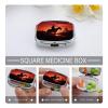 Cowboy WestMetal Pill Box 3-Compartment Portable Medication Boxs Compact Pill Case for Travel Vitamins Pill Organizer Daily Medication Storage Box view 4