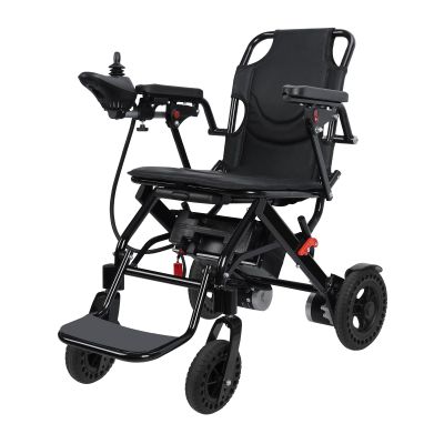 Tazauue Electric Wheelchair for Adults, 12 Miles Range 500W High Power Motorized Wheelchair, All Terrain Lightweight Foldable Portable Wheelchair with Large Footrest for Seniors, 110KG Capacity Blac
