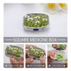 Inspiration and ZenMetal Pill Box 3-Compartment Portable Medication Boxs Compact Pill Case for Travel Vitamins Pill Organizer Daily Medication Storage Box view 4