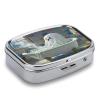 Halloween PaintingMetal Pill Box 3-Compartment Portable Medication Boxs Compact Pill Case for Travel Vitamins Pill Organizer Daily Medication Storage Box view 3