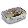 Skull TreeMetal Pill Box 3-Compartment Portable Medication Boxs Compact Pill Case for Travel Vitamins Pill Organizer Daily Medication Storage Box view 3