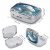 Tree CloudsMetal Pill Box 3-Compartment Portable Medication Boxs Compact Pill Case for Travel Vitamins Pill Organizer Daily Medication Storage Box view 2