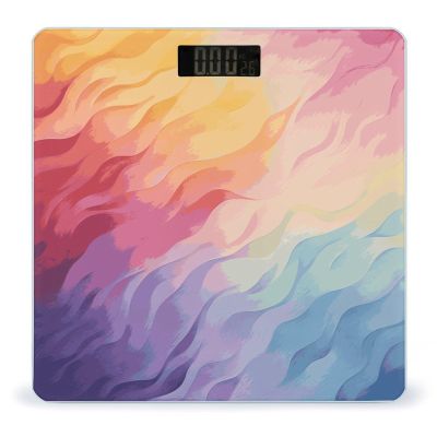 Rainbow Bathroom Scale Ultra-Bright Liquid Crystal Screen Weight Scale Accurate Bathroom Body Scales for Body Weight Bathroom Pet Home Bedroom Gift-Giving