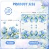 100 Pcs Hydrangea Floral Paper Napkins Blue Floral Butterfly Disposable Party Napkin 6.5" Luncheon Flower Hand Towel for Spring Summer Birthday Wedding Party Supplies (Hydrangea) view 2