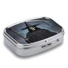Death ScytheMetal Pill Box 3-Compartment Portable Medication Boxs Compact Pill Case for Travel Vitamins Pill Organizer Daily Medication Storage Box view 3